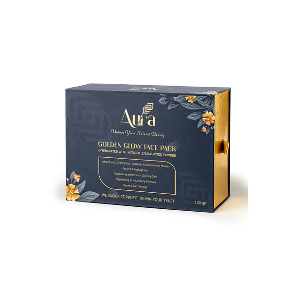 Aura Gold Glow Face Pack – Instant Radiance & Skin Brightening Formula