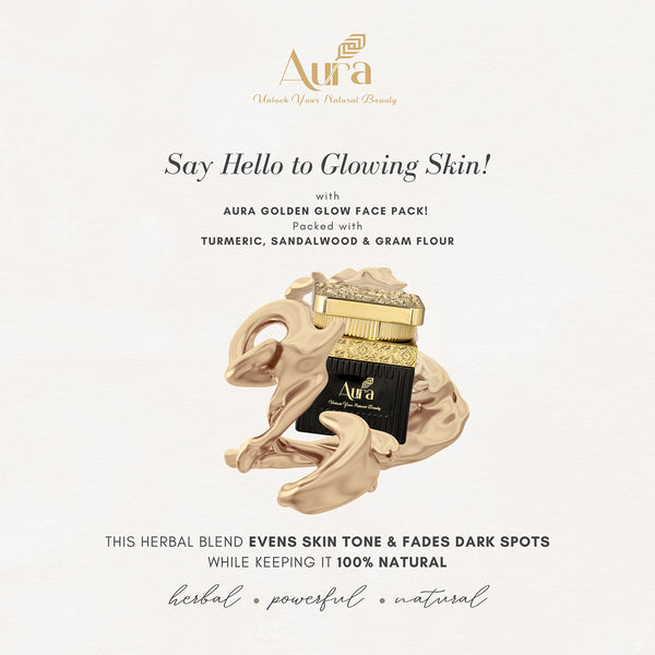 Aura Gold Glow Face Pack – Instant Radiance & Skin Brightening Formula